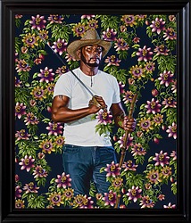 Kehinde Wiley Willem van Loon (Robby Balgobin), 2025 Oil on canvas 183 × 152,5 cm — 72 × 60 in. unframed 211 × 180,5 cm — 83 × 71 in. framed