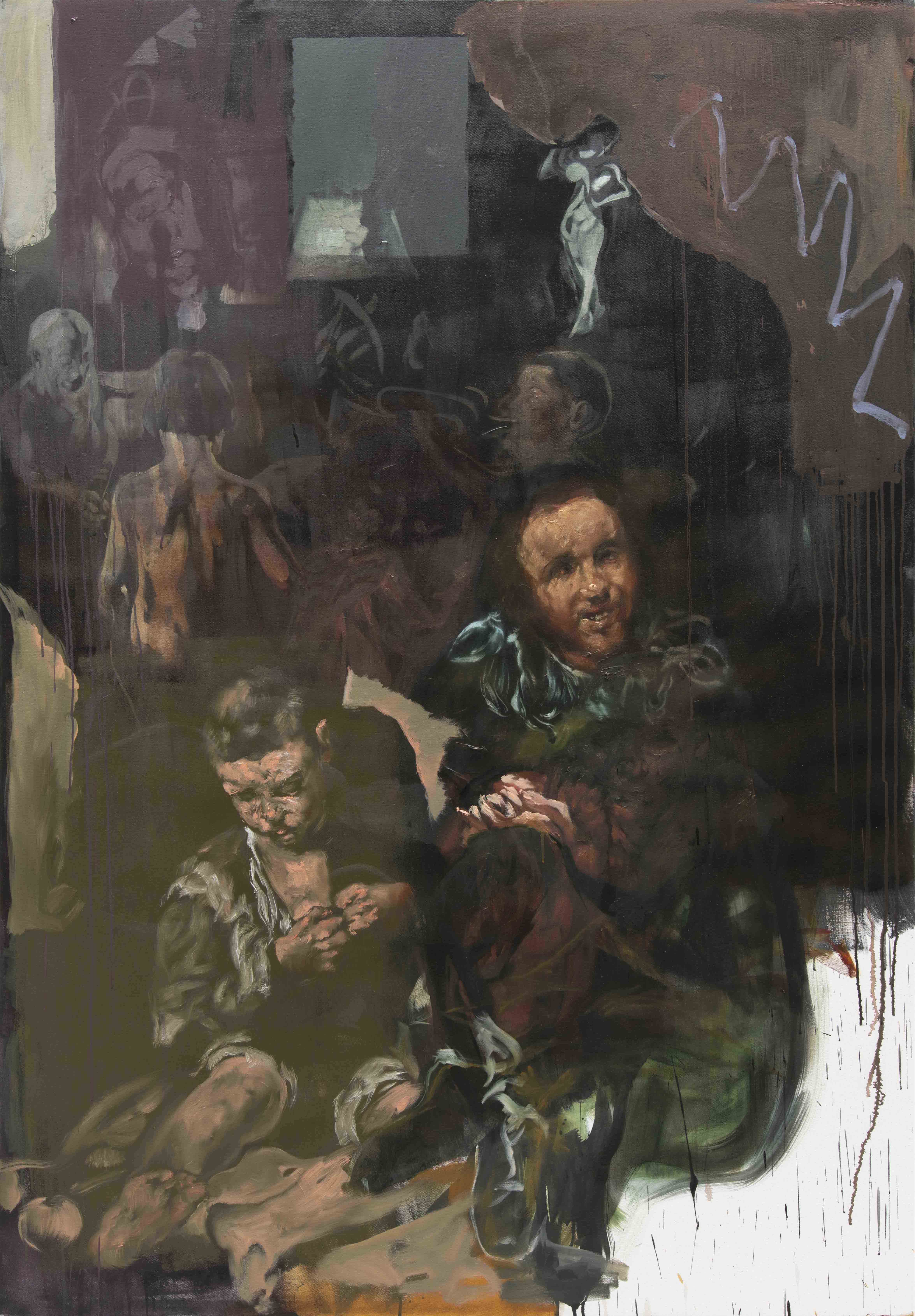 Matthieu Ronsse Grotto, 2025 Huile sur toile Oil on canvas 175 × 120 cm — 69 × 47 1/4 in.