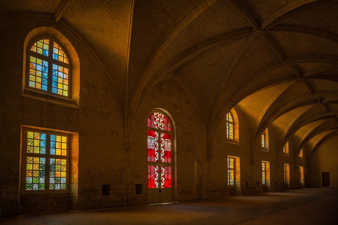 Stained glass windows of the Abbaye royale de Fontevraud