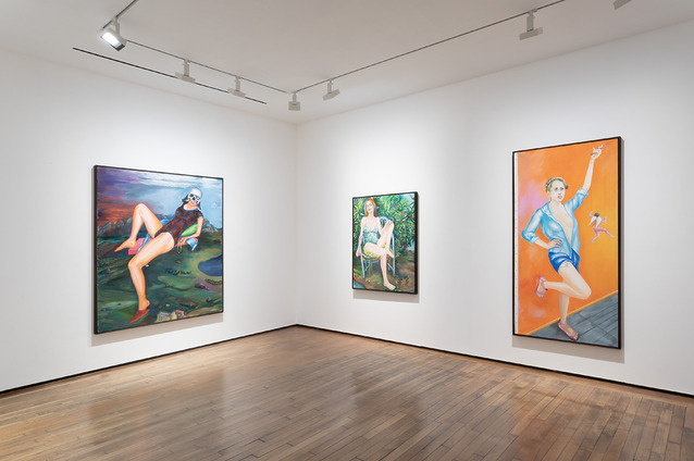 Vue de l'exposition Tableaux récents de Martial, espace Grenier Saint Lazare (Paris).