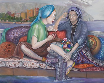 Martial Raysse, Temps couvert à Tanger, 2014.