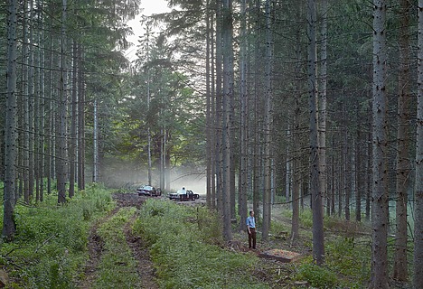 Gregory Crewdson, The Mattress (Cathedral of the Pines), 2012-2014, Digital pigment print, 106 x 138,5 cm