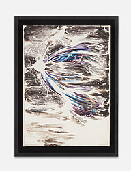 ABDELKADER BENCHAMMA Kometenbuch - Monstera, 2025Encre sur papier marouflé sur toile | Ink on mounted paper28.5 × 20.5 cm — 11 1/4× 8 in.