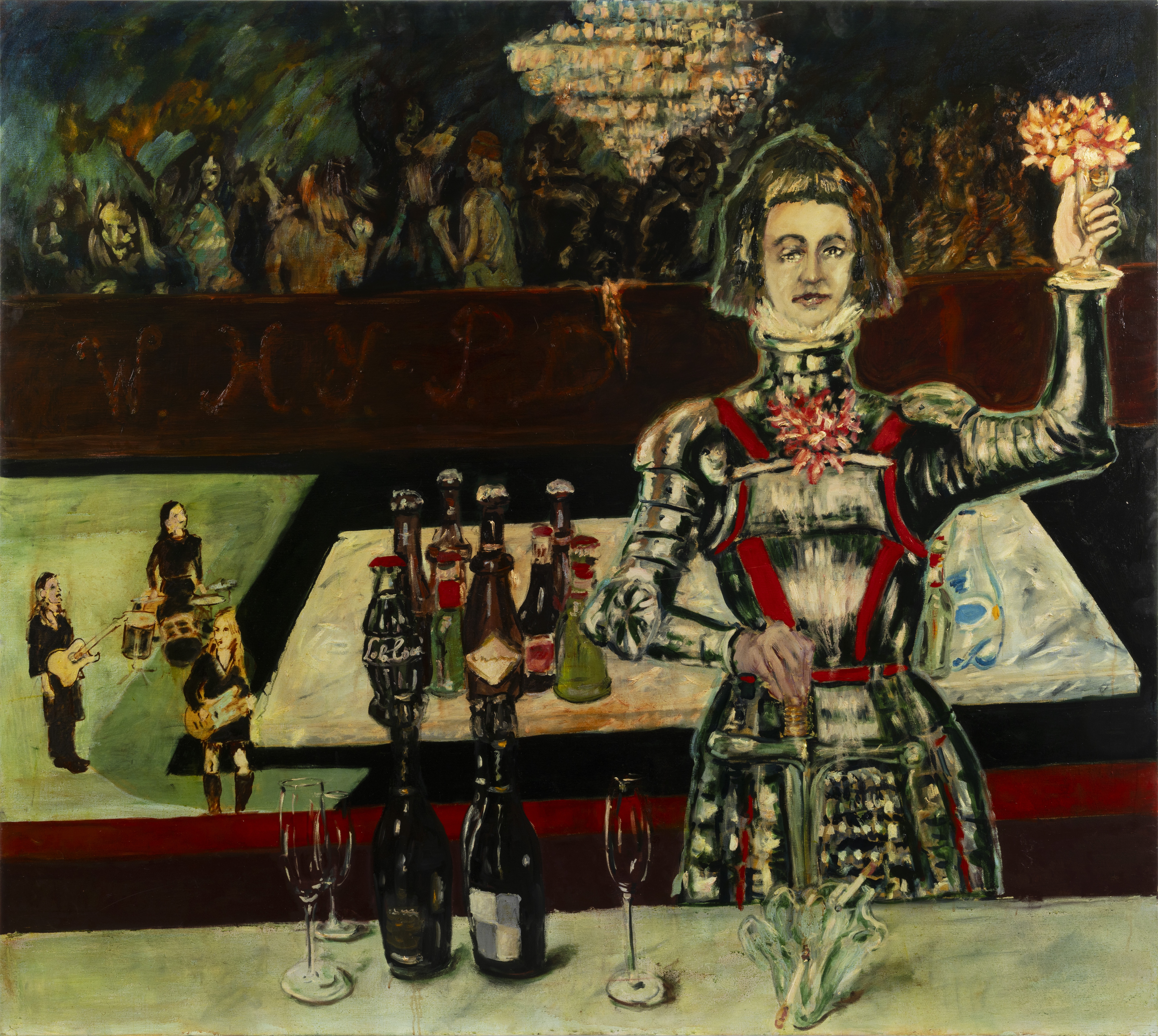 JAN VAN IMSCHOOT Jehanne à travers le temps, 2024 Huile sur toile | Oil on canvas 170 × 190 cm