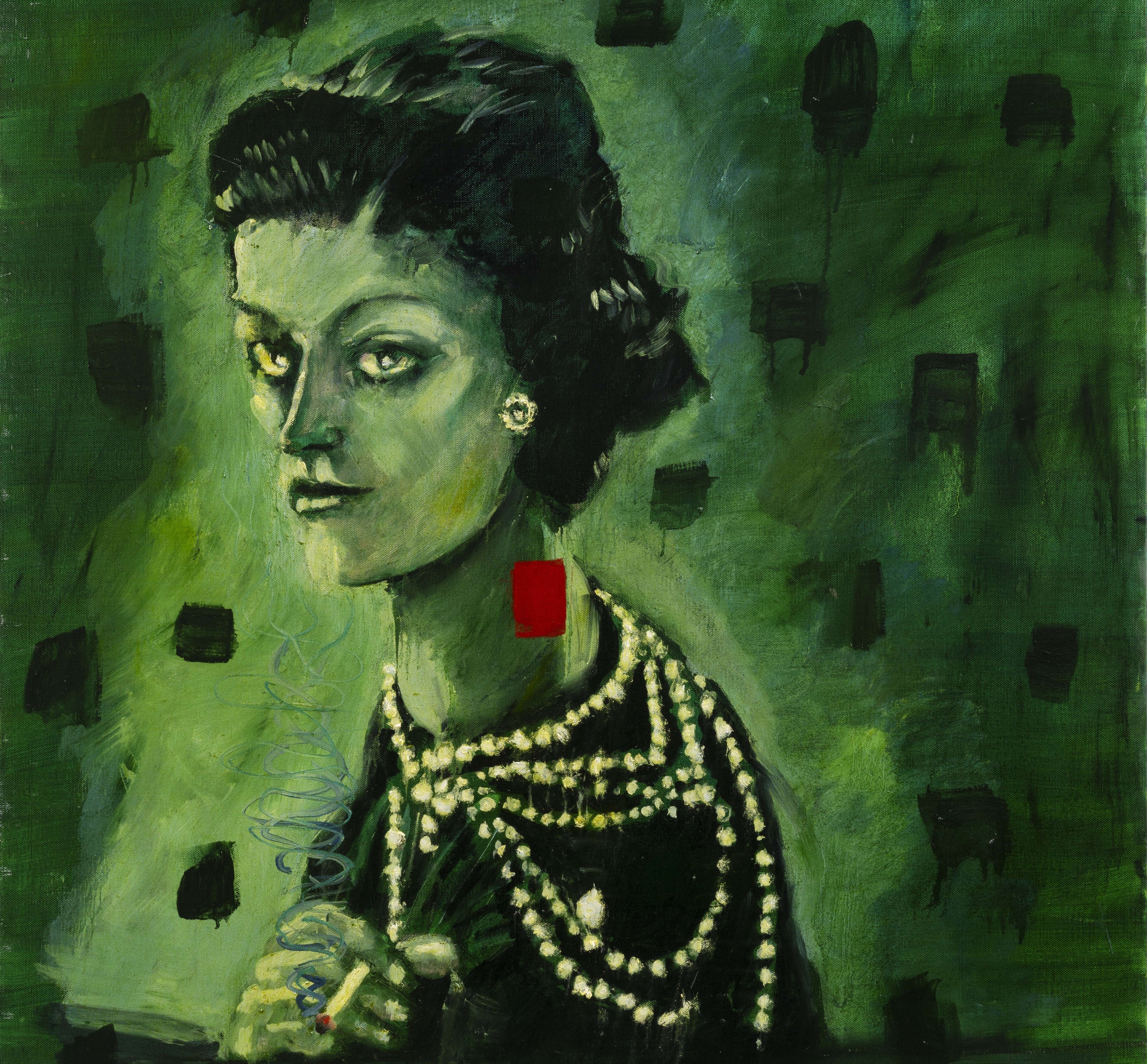 JAN VAN IMSCHOOT Coco comme Chanel, 2025 Huile sur toile | Oil on canvas 130 × 110 × 2.7 cm — 51 1/4× 43 1/4× 1 in. cropped
