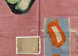 Claude Viallat - Sans titre n°80, 2026 Acrylic on fabric 245 × 114 cm