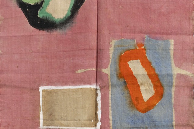 Claude Viallat - Sans titre n°80, 2026 Acrylic on fabric 245 × 114 cm