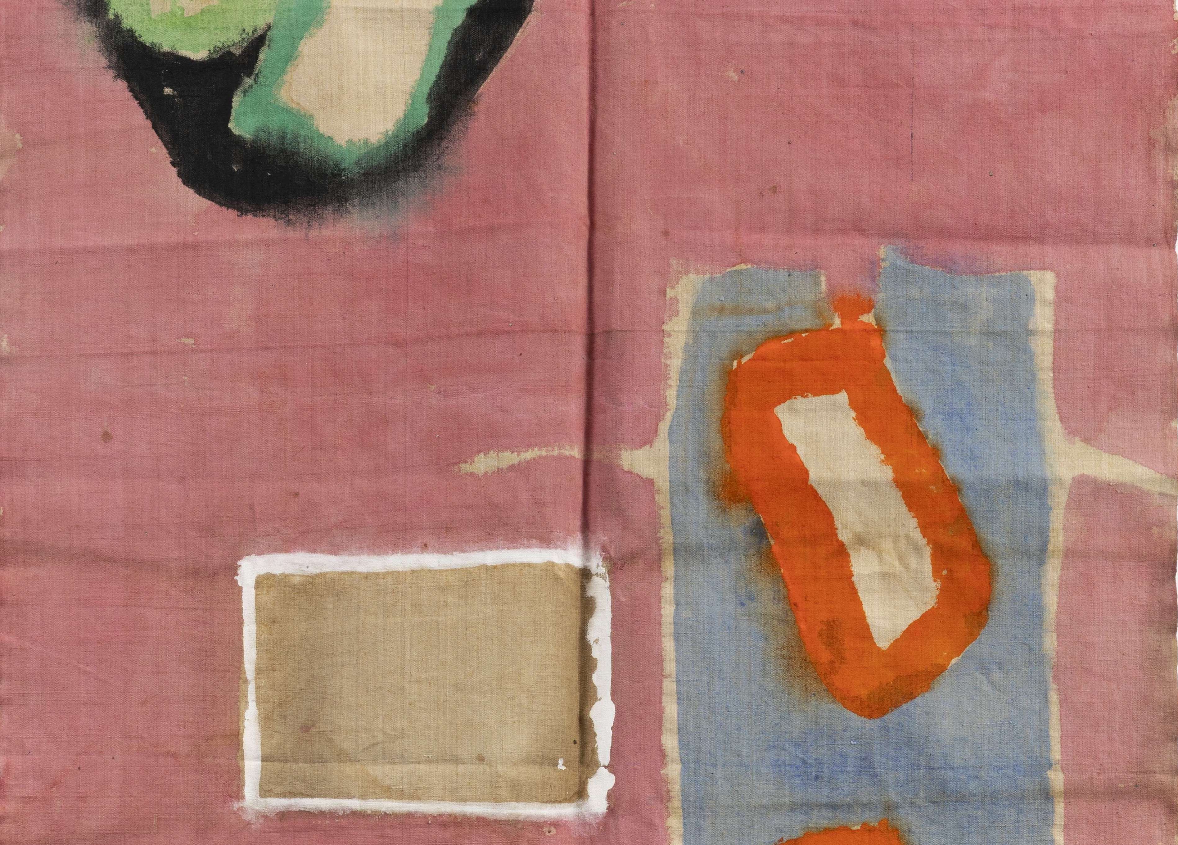 Claude Viallat - Sans titre n°80, 2026 Acrylic on fabric 245 × 114 cm