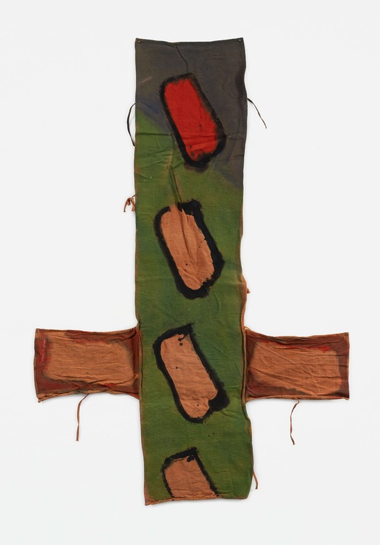 CLAUDE VIALLAT Sans titre n°85, 2026 Acrylique sur assise de chaise | Acrylic on chair seat 180 × 121 cm — 70 3/4× 47 3/4 in.